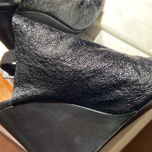 Balenciaga sparkling wedges size 7 US look new worn only a few times - Picture 3 of 11